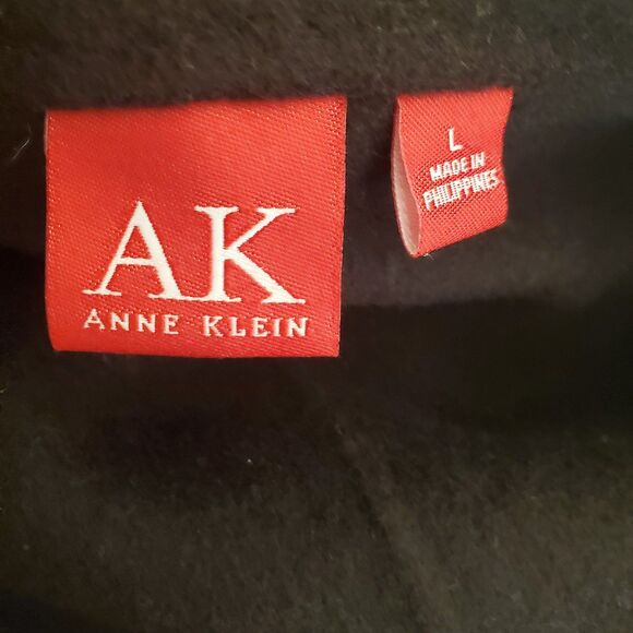 Anne Klein Vintage Deep Purple Wool Shacket Sweater Jacket Sz M/L - Picture 4 of 5